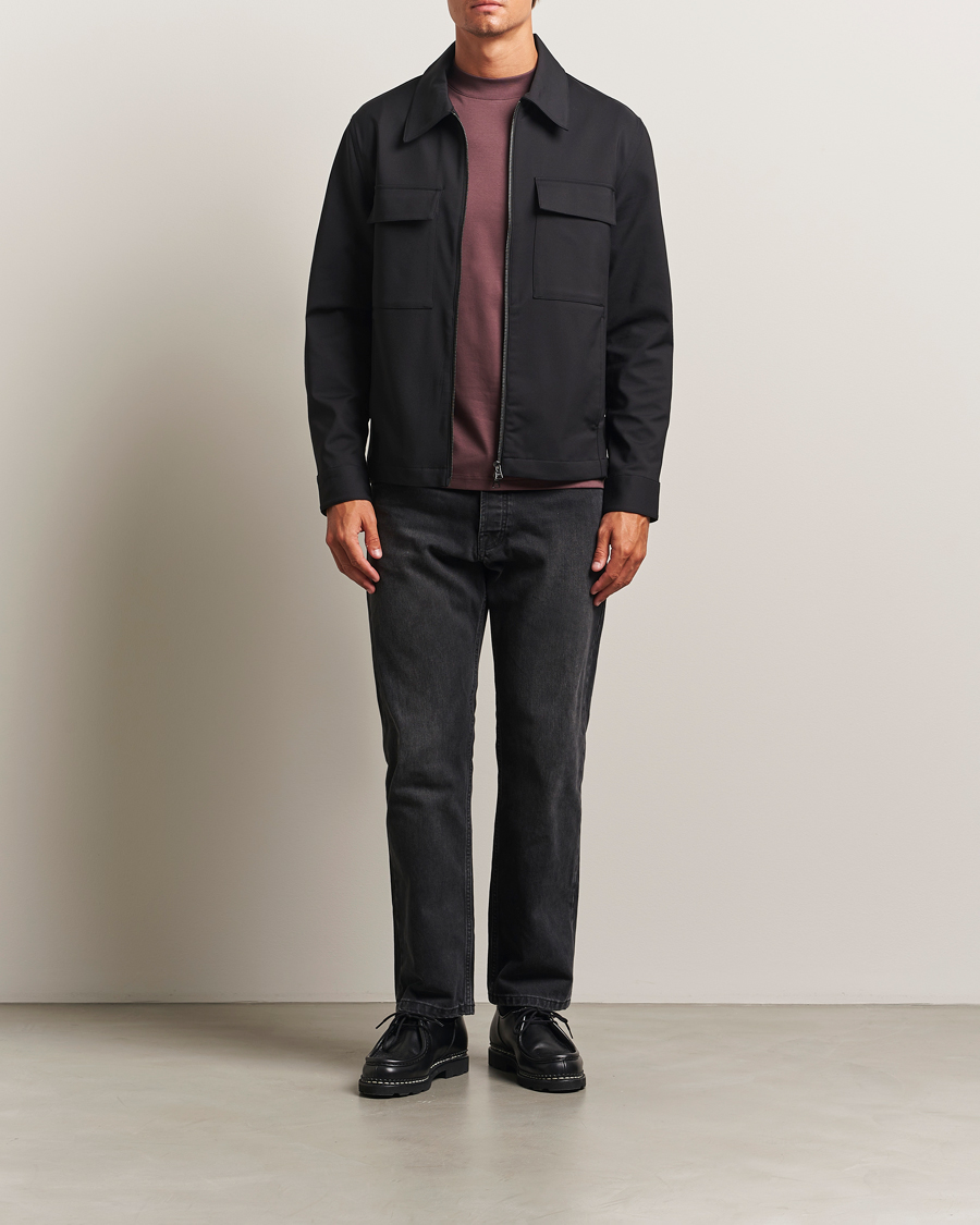 Men | Shirts | NN07 | Alban Technical Overshirt Black