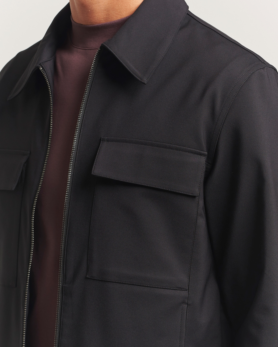 Men | Shirts | NN07 | Alban Technical Overshirt Black