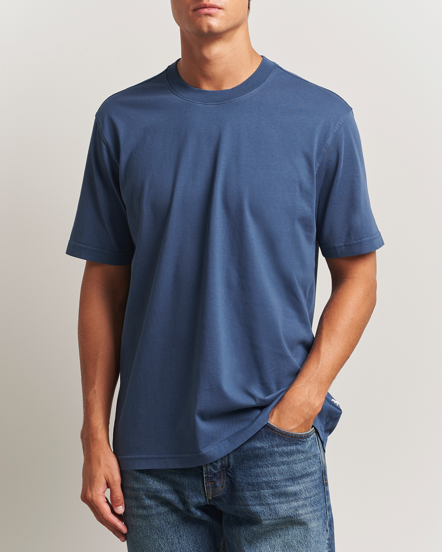 Men | T-Shirts | NN07 | Adam Crew Neck T-Shirt Denim Blue