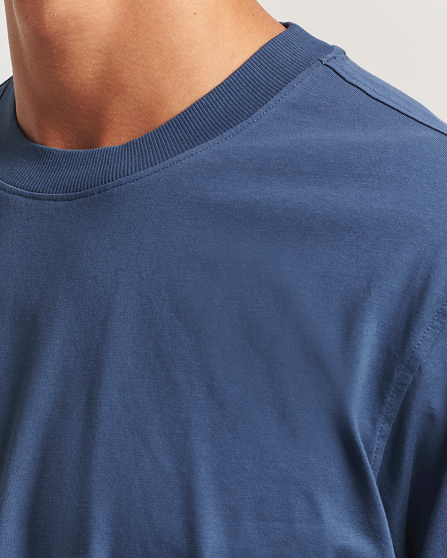 Men | T-Shirts | NN07 | Adam Crew Neck T-Shirt Denim Blue