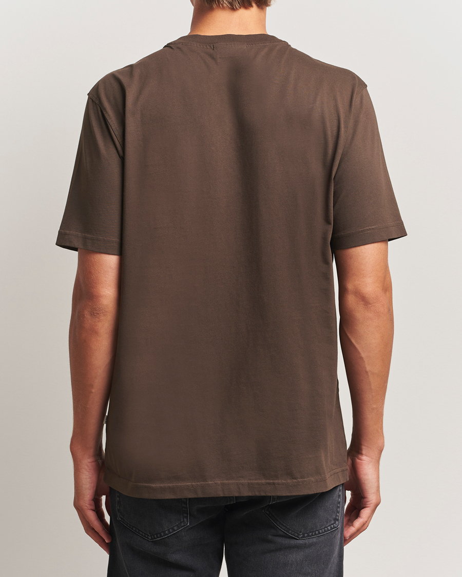 Men | T-Shirts | NN07 | Adam Crew Neck T-Shirt Demitasse Brown
