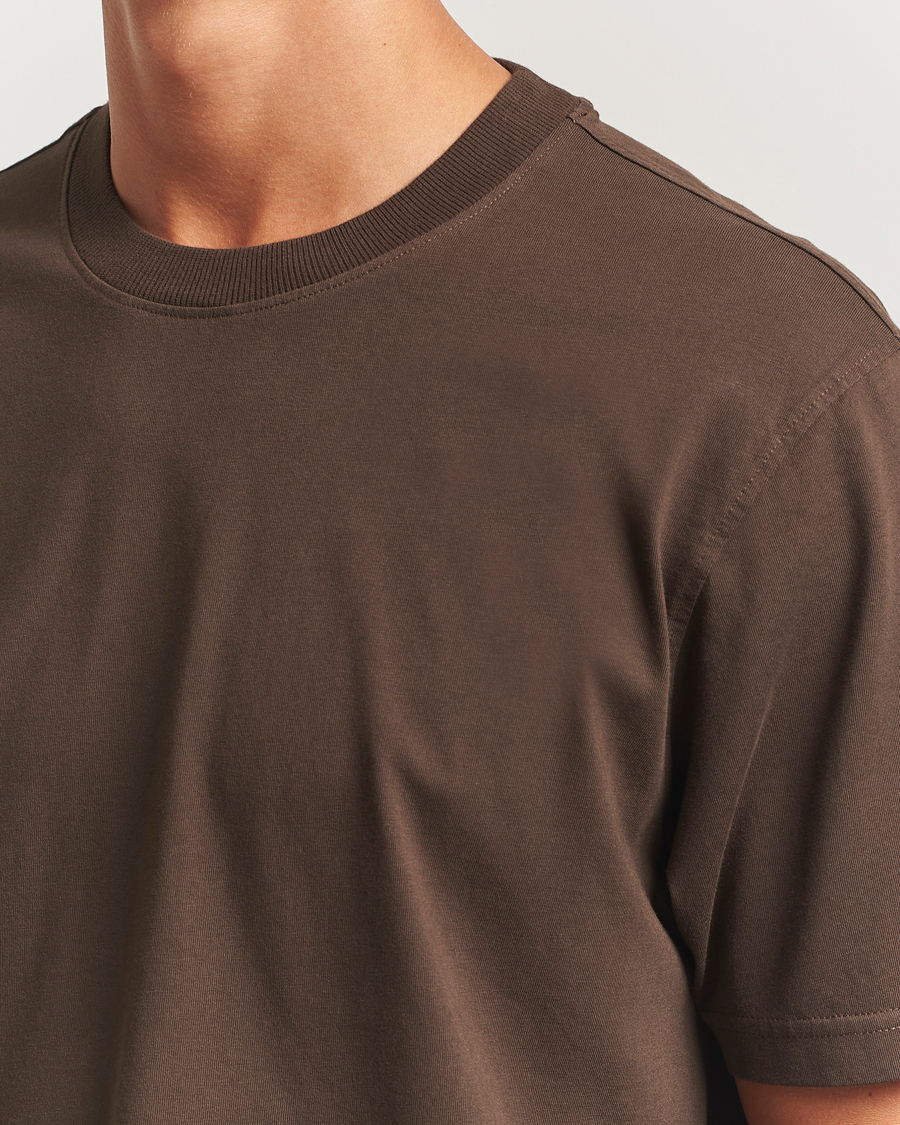 Men | T-Shirts | NN07 | Adam Crew Neck T-Shirt Demitasse Brown