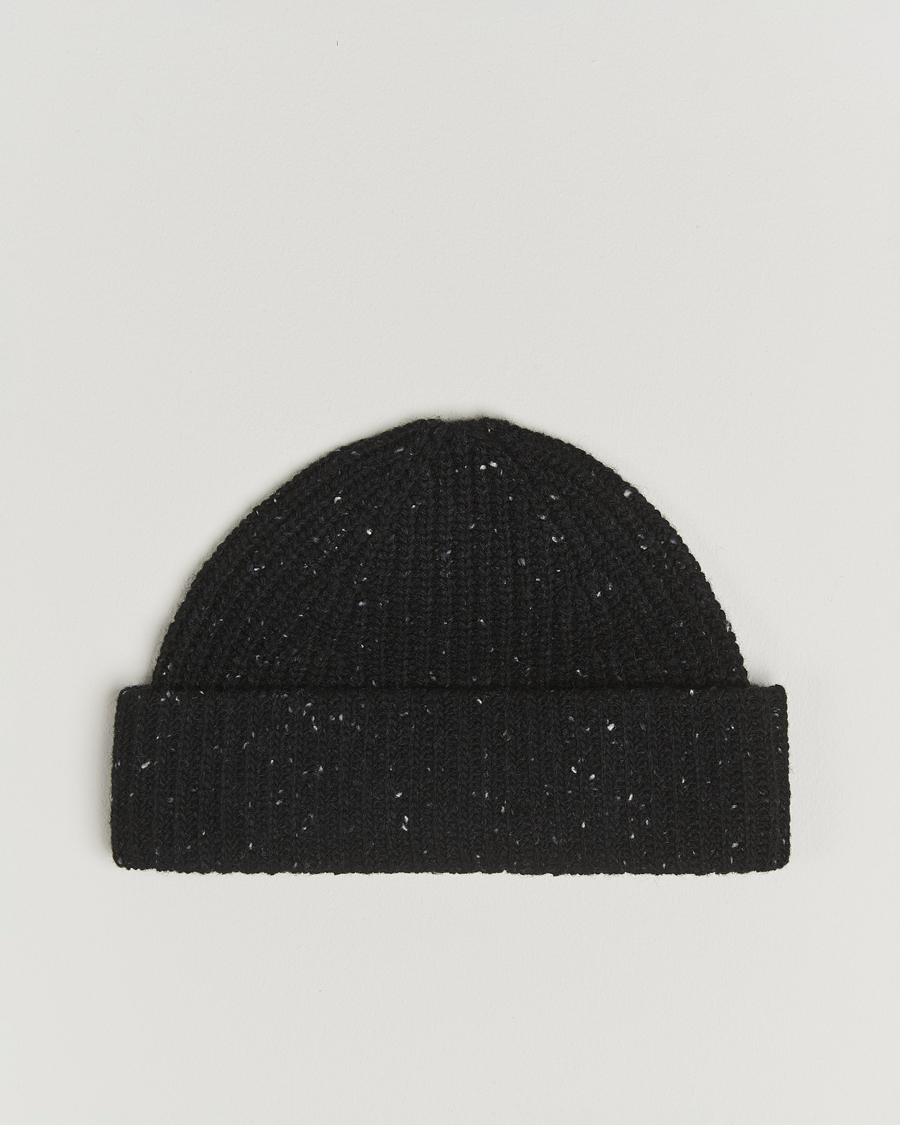 Men | Beanies | NN07 | Wool Donegal Sailor Beanie Black