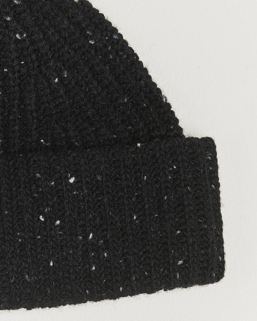 Men | Beanies | NN07 | Wool Donegal Sailor Beanie Black