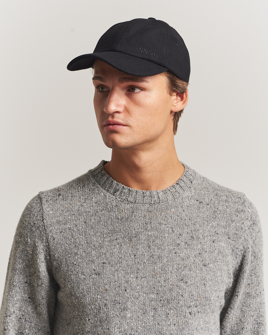 Men | NN07 Boiled Wool Cap Black | NN07 | Boiled Wool Cap Black
