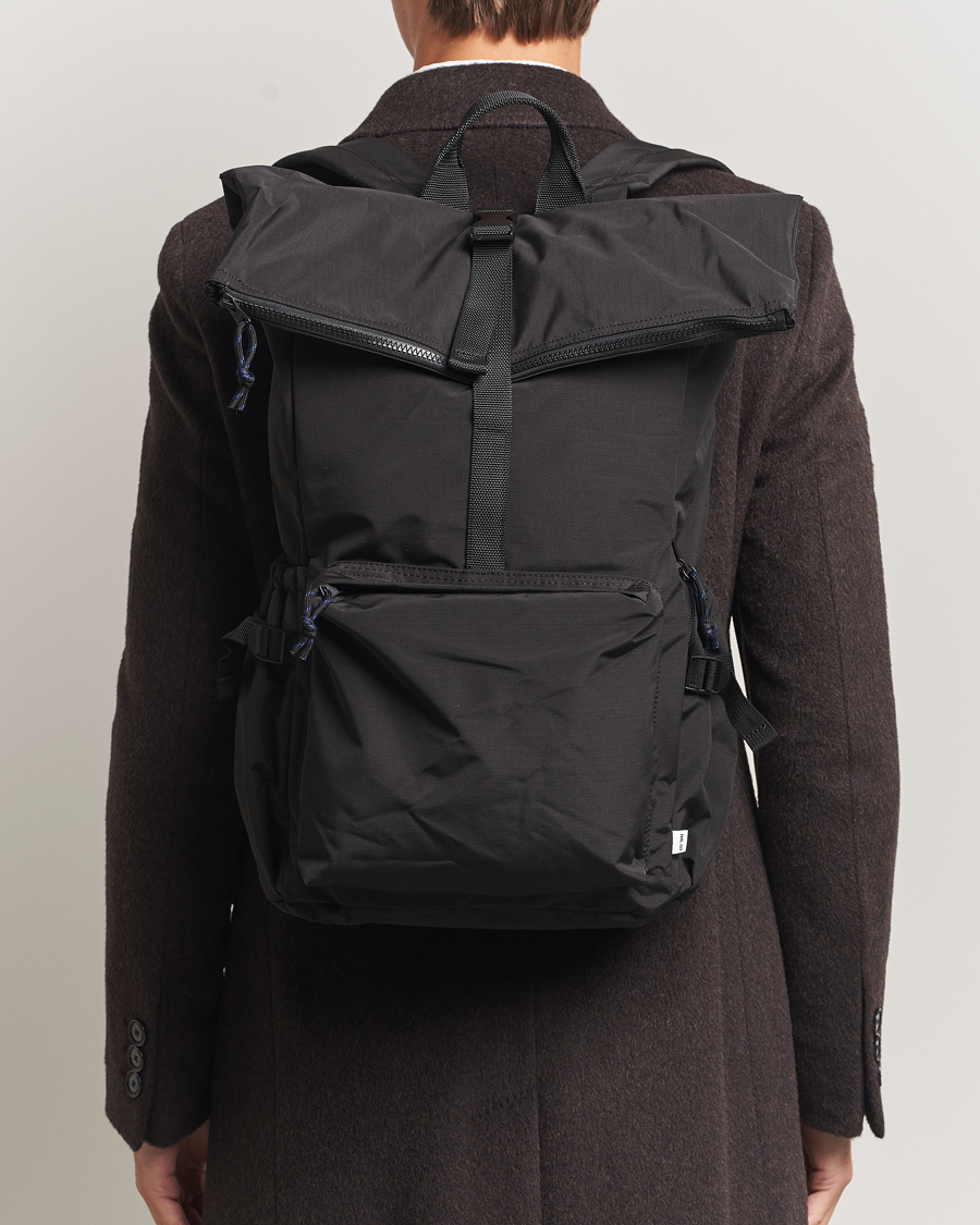 Men | Bags | NN07 | NN07Nylon Ripstop Rolltop BackpackBlack