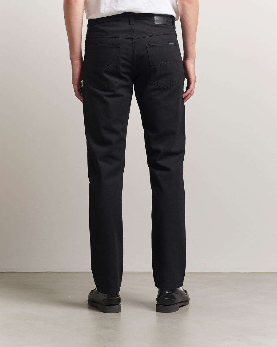 Men | Jeans | Nudie Jeans | Solid Ollie Jeans Dry Pure Black