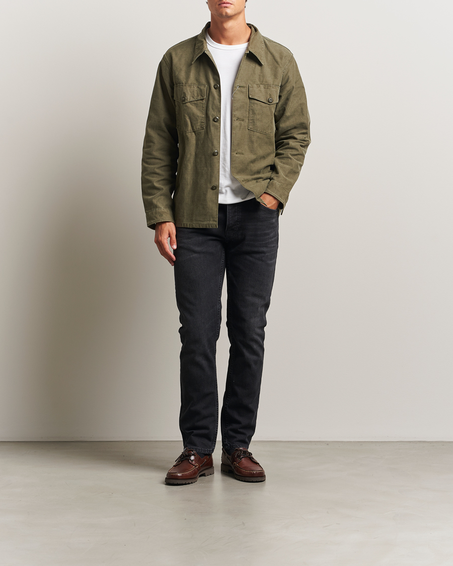 Men | Jeans | Nudie Jeans | Solid Ollie Jeans Black Force