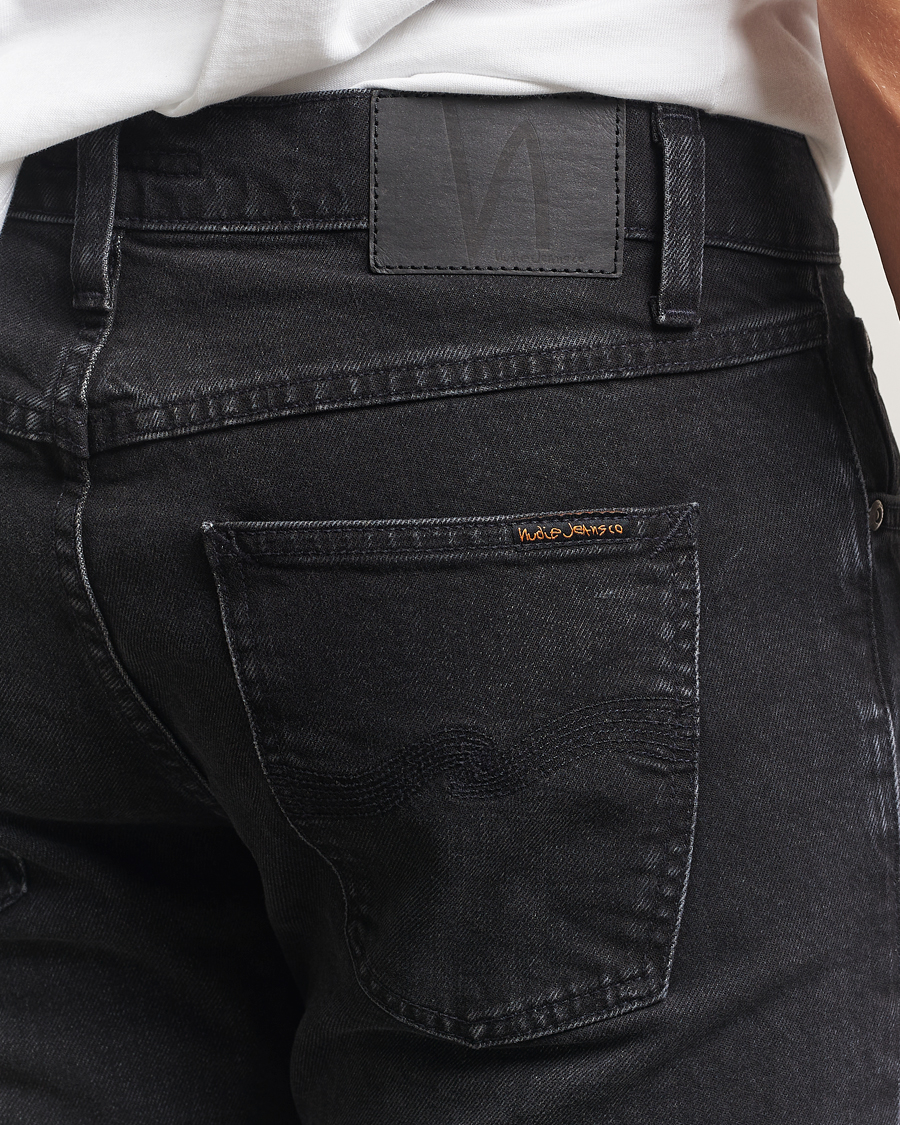 Men | Jeans | Nudie Jeans | Solid Ollie Jeans Black Force