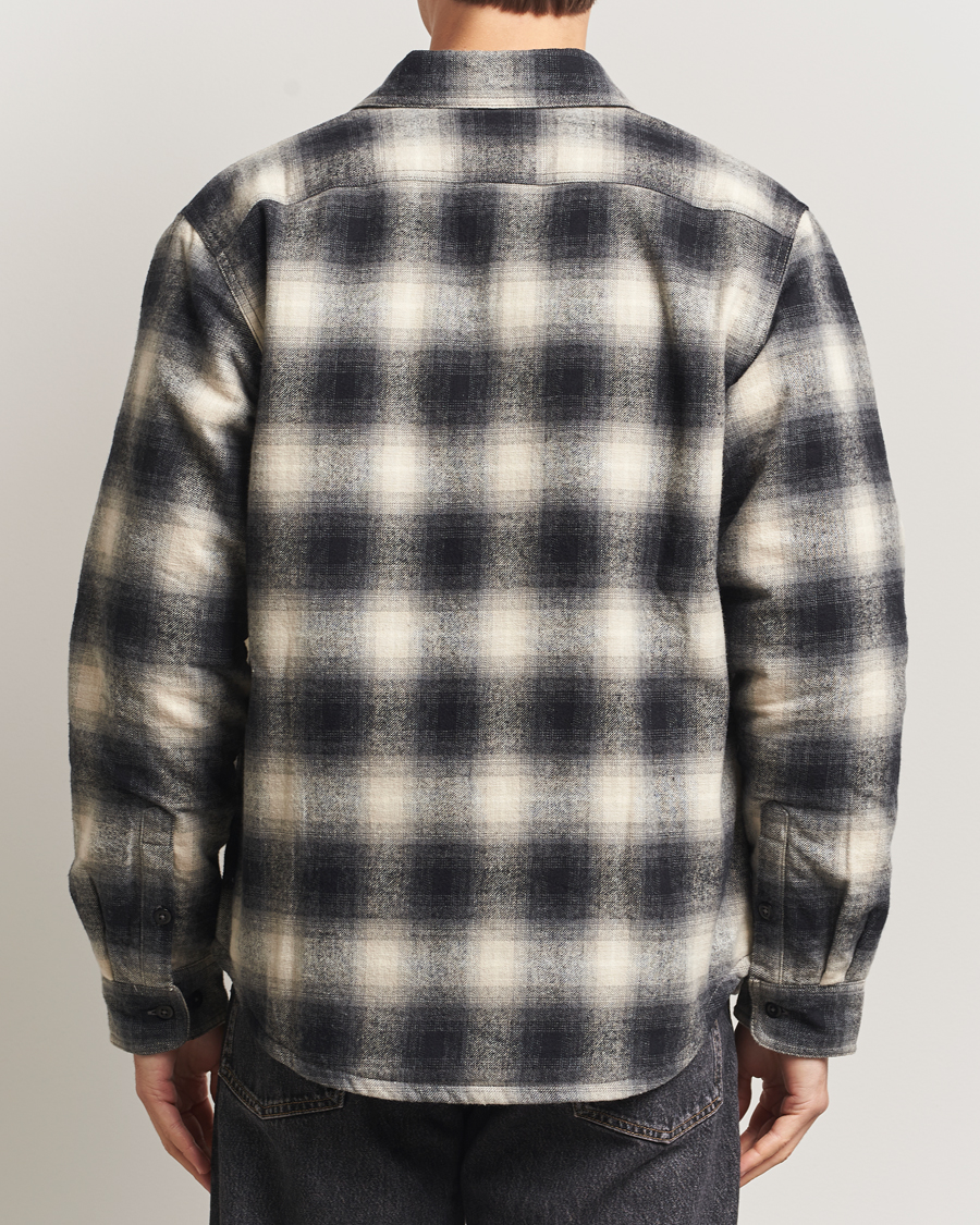 Men | Shirts | Nudie Jeans | Glenn Padded Checked Overshirt Black