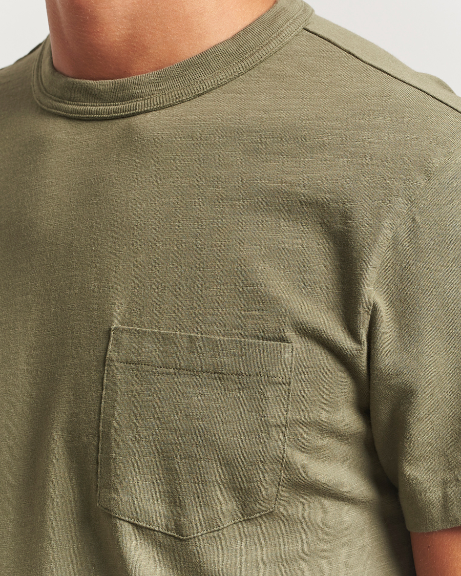 Men | T-Shirts | Nudie Jeans | Roy Heavy Slub T-Shirt Olive