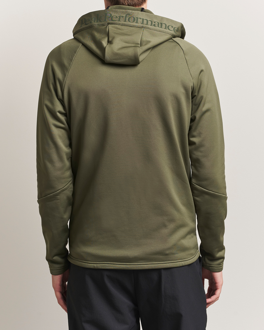 Men | Sweaters & Knitwear | Peak Performance | Rider Full Zip Hoodie Pine Needle