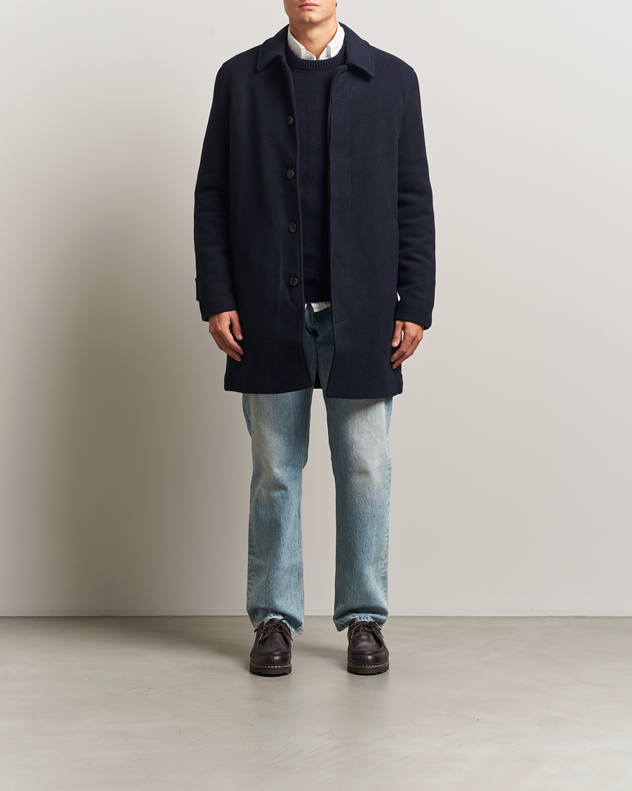 Men | Coats & Jackets | Samsøe Samsøe | Labby Wool Coat Salute Navy