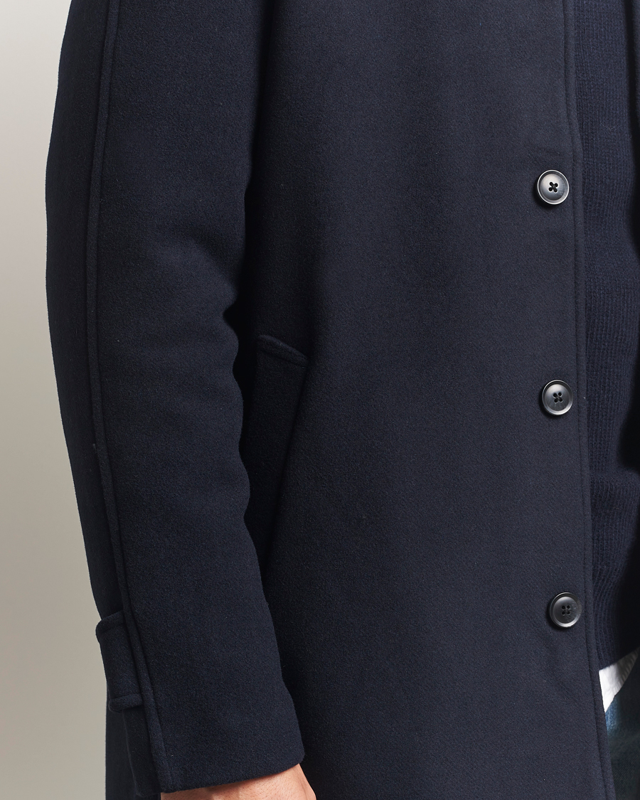 Men | Coats & Jackets | Samsøe Samsøe | Labby Wool Coat Salute Navy