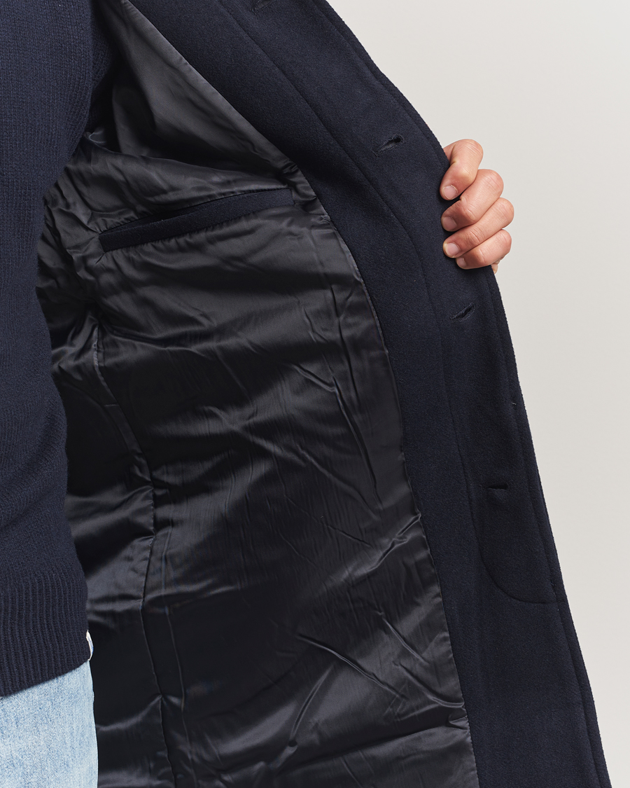 Men | Coats & Jackets | Samsøe Samsøe | Labby Wool Coat Salute Navy