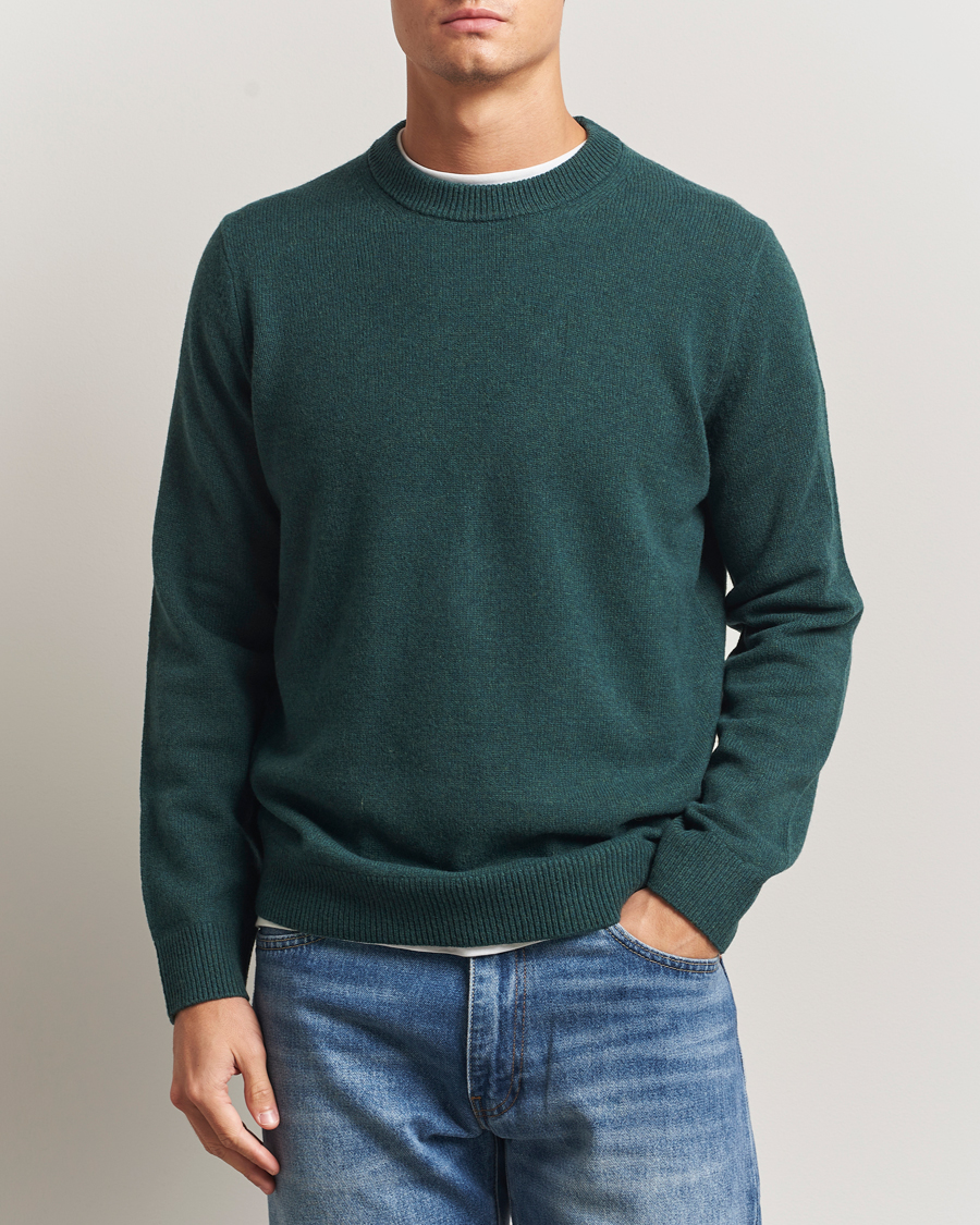 Men | Sweaters & Knitwear | Samsøe Samsøe | Isak Knitted Crew Neck Green Gables