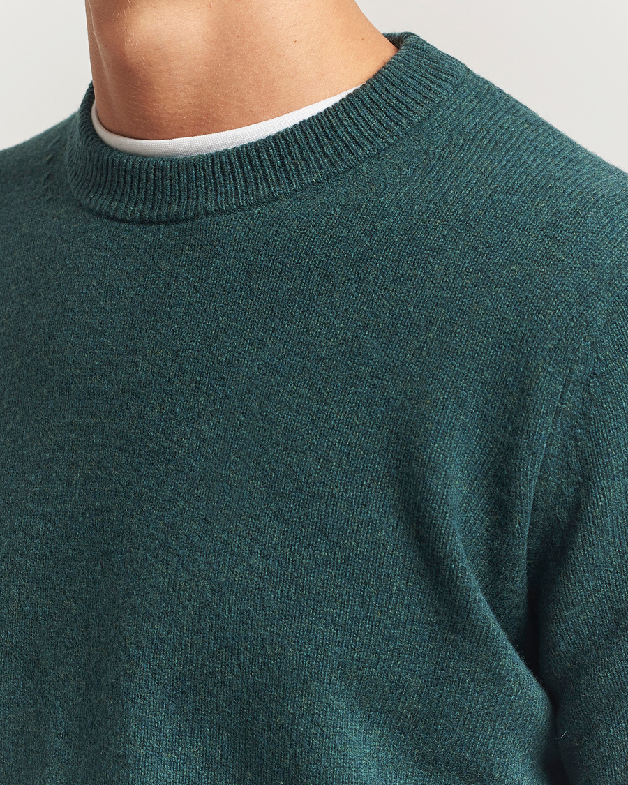 Men | Sweaters & Knitwear | Samsøe Samsøe | Isak Knitted Crew Neck Green Gables