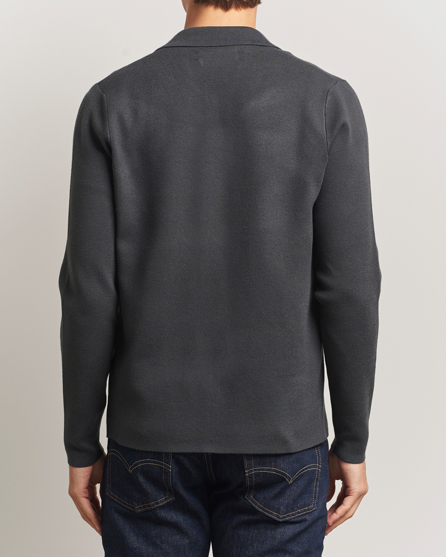 Men | Sweaters & Knitwear | Samsøe Samsøe | Guna Full Zip Black Oyster