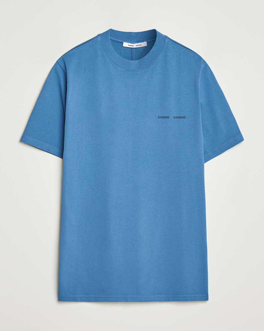 Men | T-Shirts | Samsøe Samsøe | Norsbro Crew Neck T-Shirt Stellar Blue