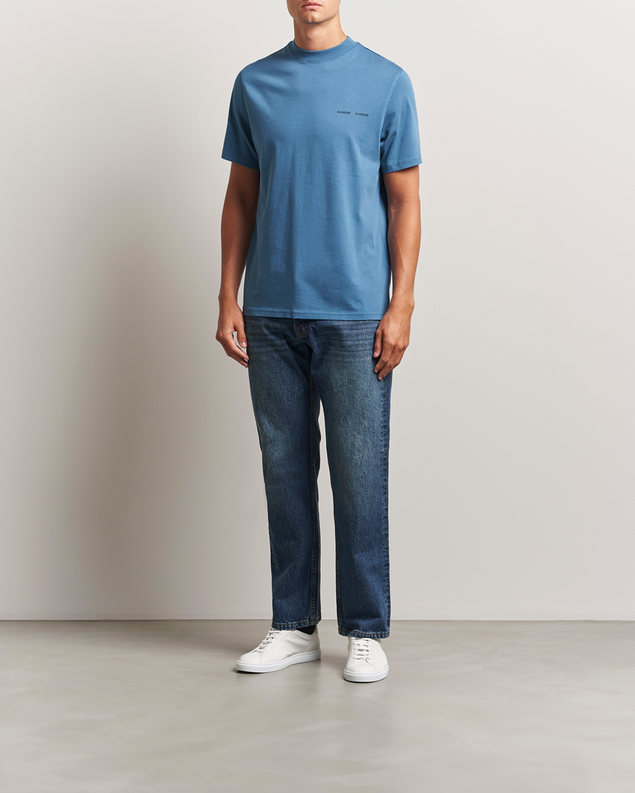 Men | T-Shirts | Samsøe Samsøe | Norsbro Crew Neck T-Shirt Stellar Blue