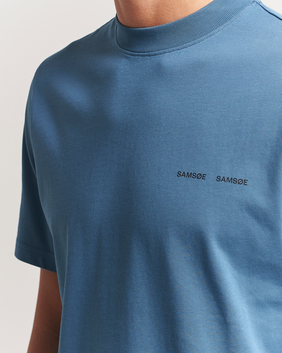 Men | T-Shirts | Samsøe Samsøe | Norsbro Crew Neck T-Shirt Stellar Blue