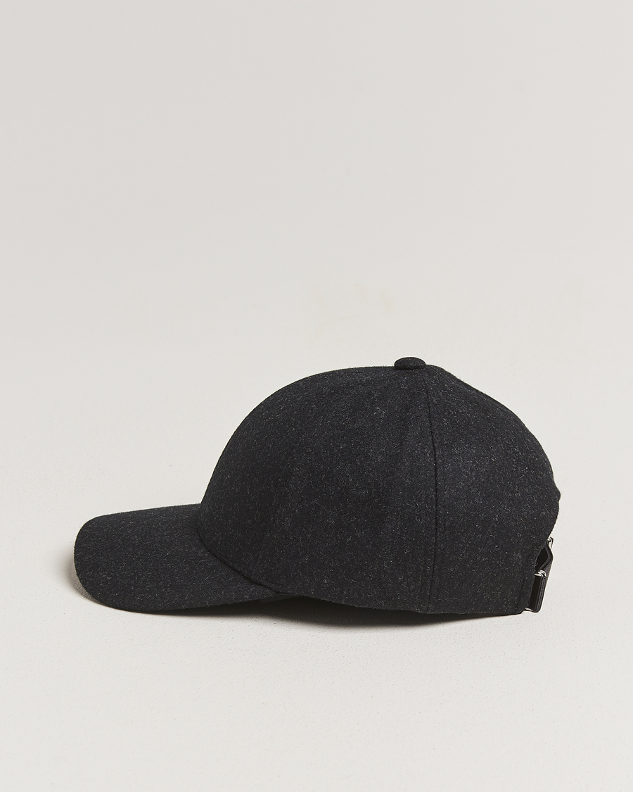 Men | Hats & Caps | Varsity Headwear | Flannel Baseball Cap Jade Black