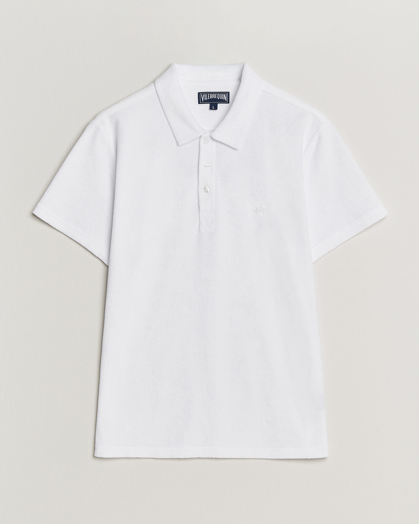 Men | Polo Shirts | Vilebrequin | Phoenix Terry Polo Blanc