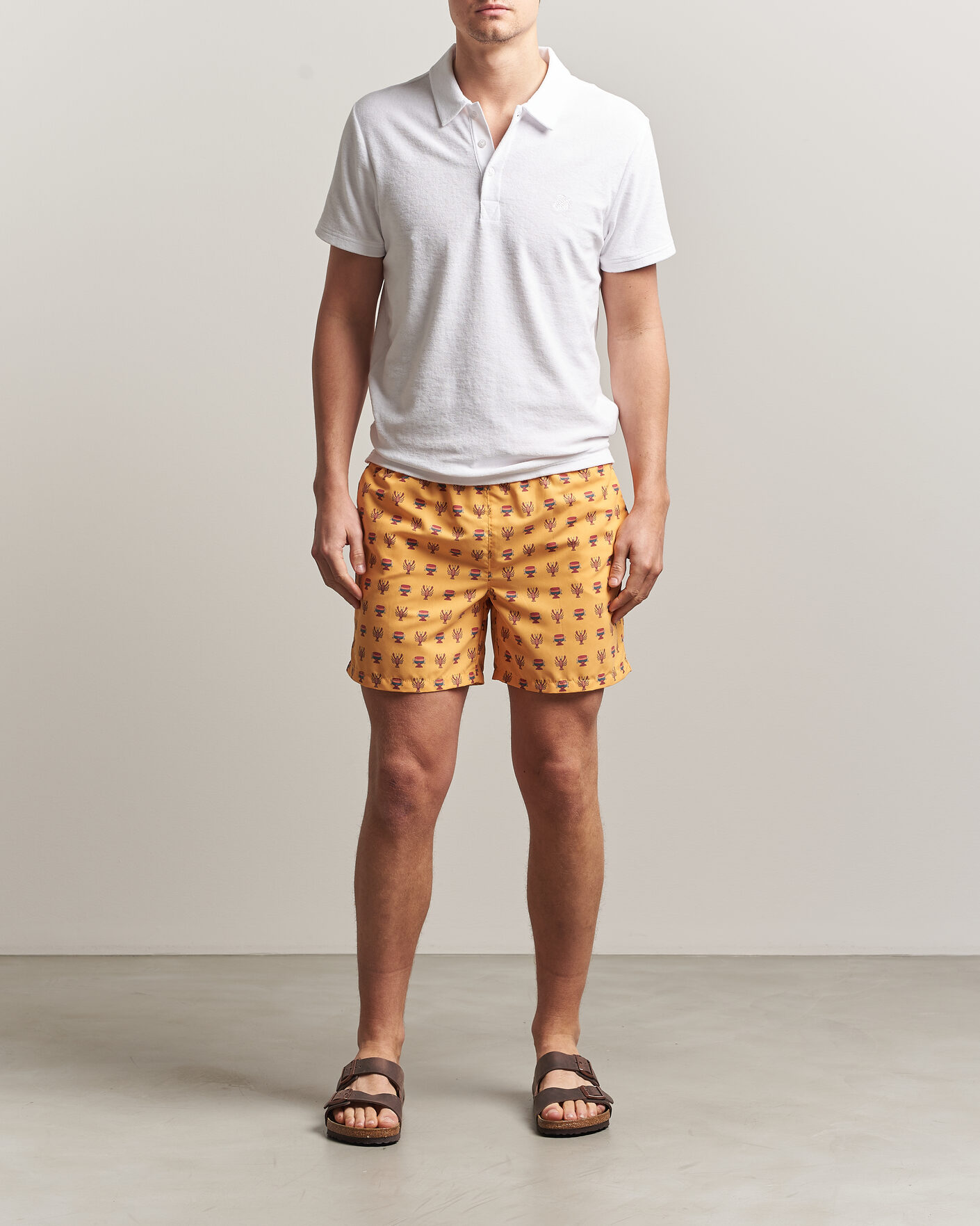 Men | Polo Shirts | Vilebrequin | Phoenix Terry Polo Blanc