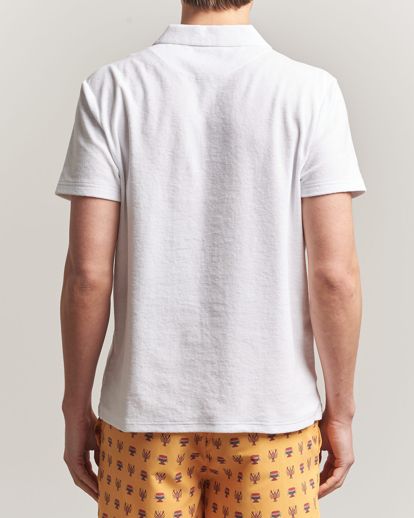 Men | Polo Shirts | Vilebrequin | Phoenix Terry Polo Blanc