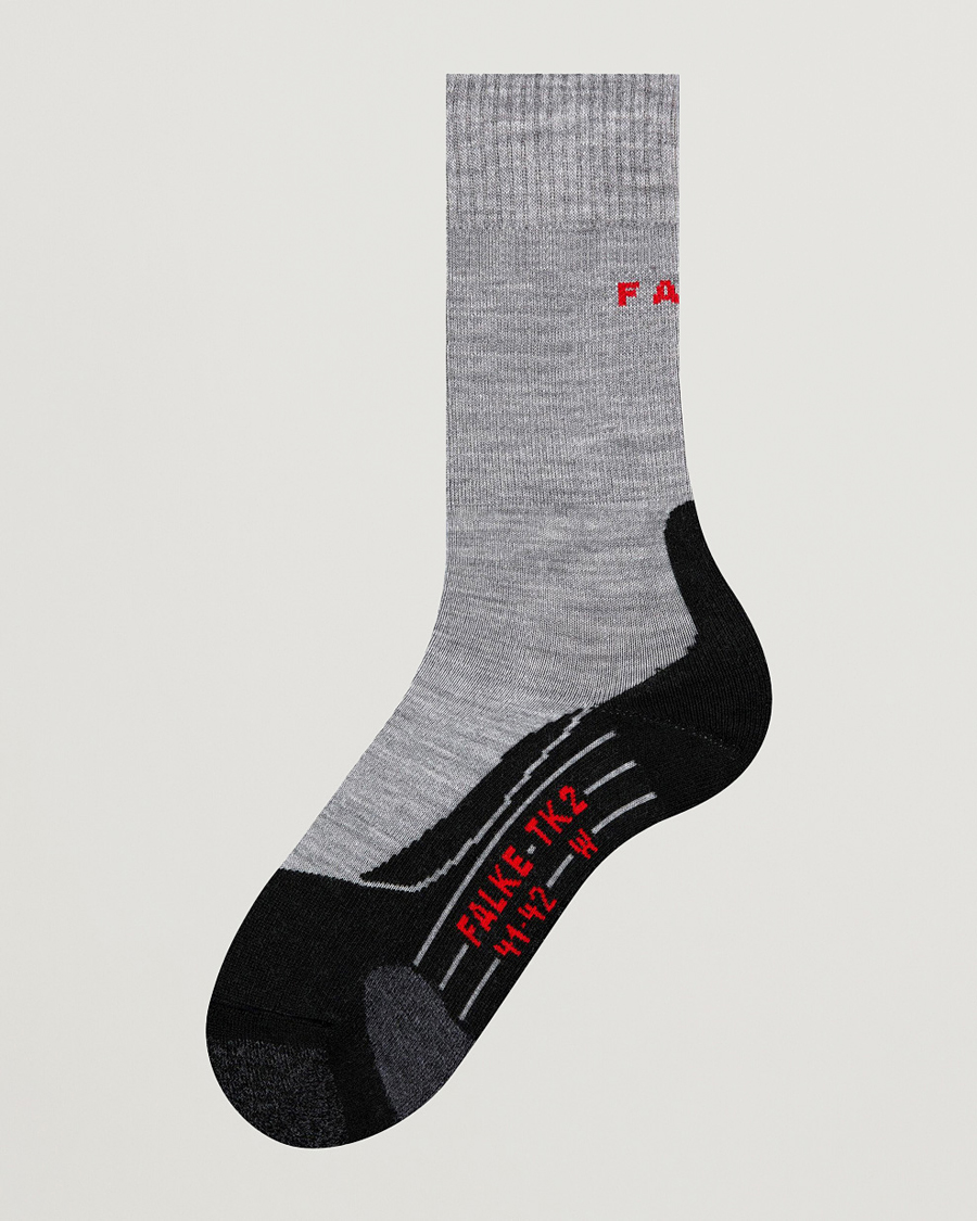 Men | Underwear & Socks | Falke Sport | TK2 Explore Trekking Socks Light Grey