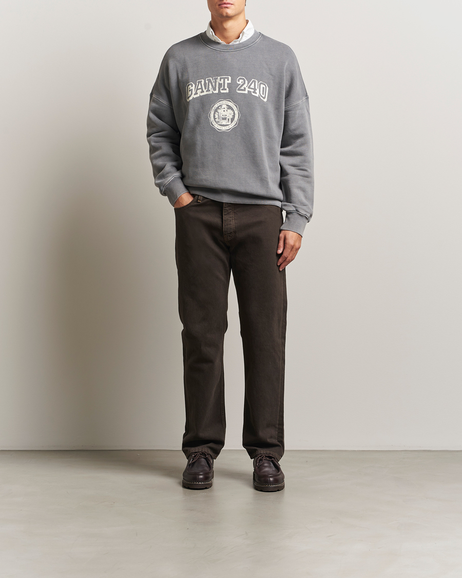 GANT 240 Mulberry Street Vintage Graphic Crew Neck Sweatshirts