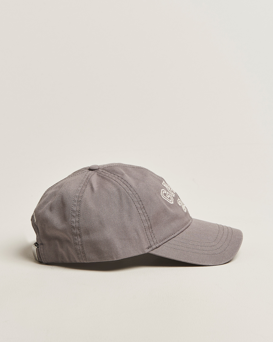 Men | Hats & Caps | GANT 240 Mulberry Street | Washed Canvas Cap Steel Grey