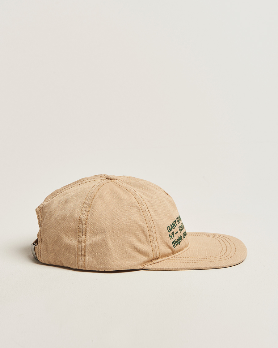 Men | Hats & Caps | GANT 240 Mulberry Street | Canvas Cap Light Taupe