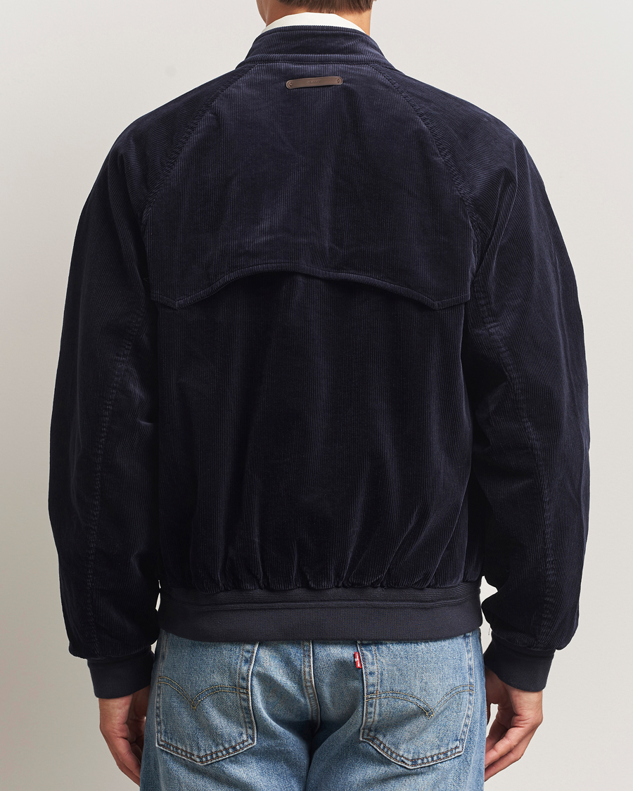 Men | Coats & Jackets | GANT | Corduroy Harrington Jacket Evening Blue