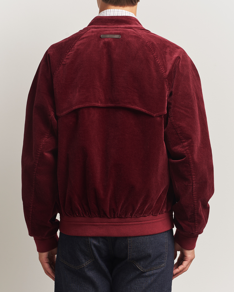 Men | Coats & Jackets | GANT | Corduroy Harrington Jacket Plumped Red