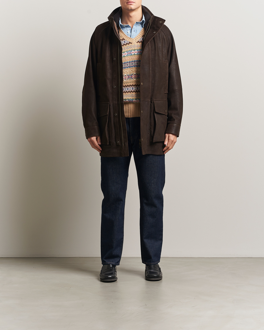Men | Coats & Jackets | GANT | Nubuck Decker Desert Brown