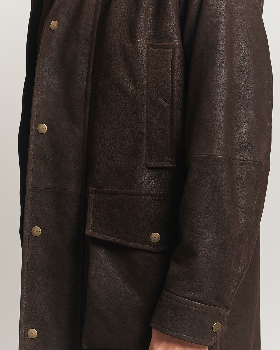Men | Coats & Jackets | GANT | Nubuck Decker Desert Brown