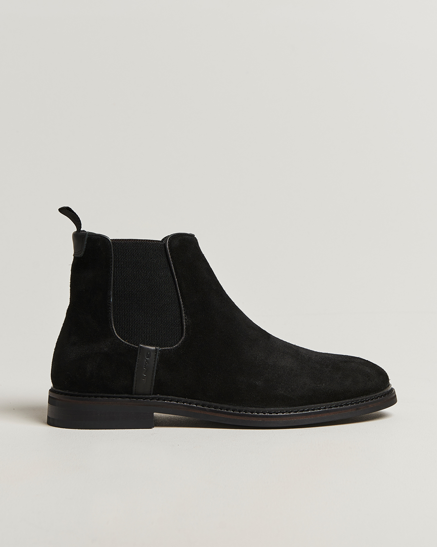 Men | Boots | GANT | Bidford Suede Chelsea Boot Black