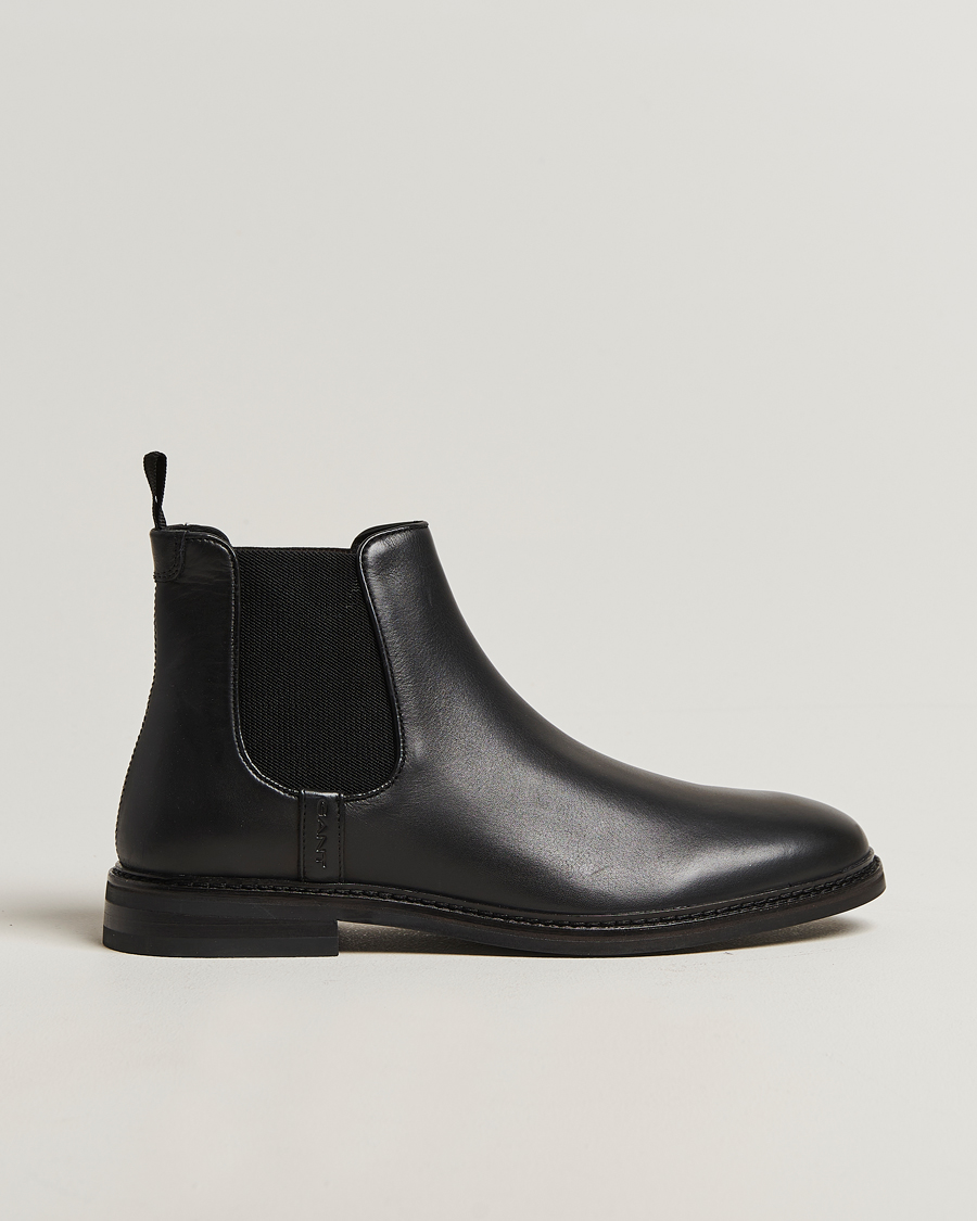 Men | Boots | Gant | Bidford Leather Chelsea Boot Black