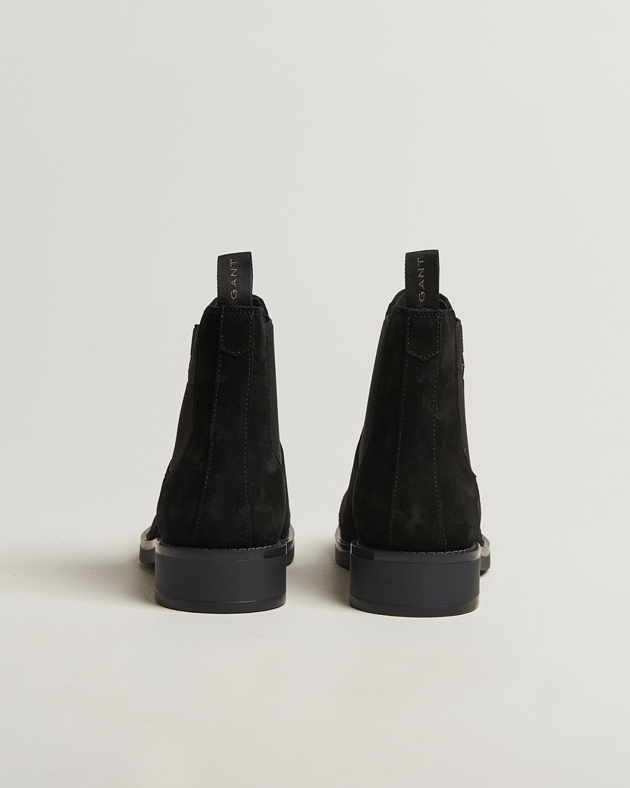 Men | Boots | GANT | Prepdale Suede Chelsea Boot Black