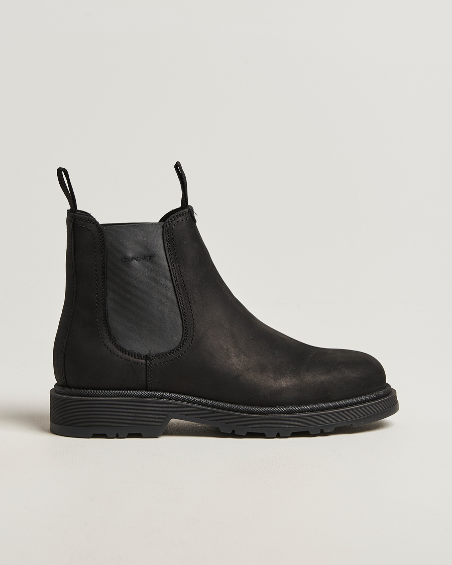 Men | Boots | GANT | Blisdor Rough Leather Chelsea Boot Black