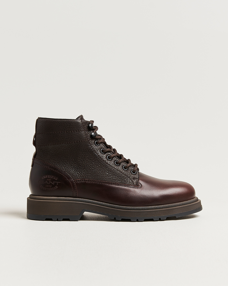Men | Boots | GANT | Blisdor Leather Boot Dark Brown
