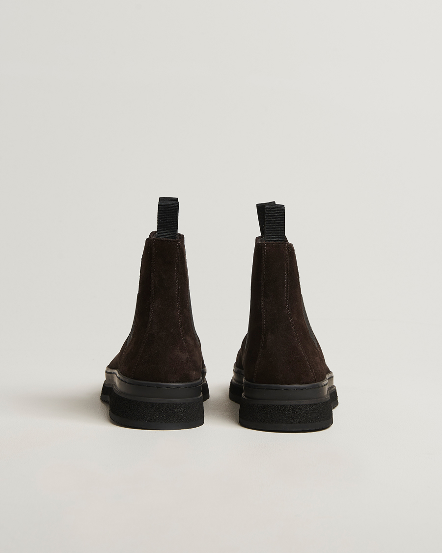 Men | Boots | GANT | Blistown Shearling Suede Chelsea Boot Espresso Brown