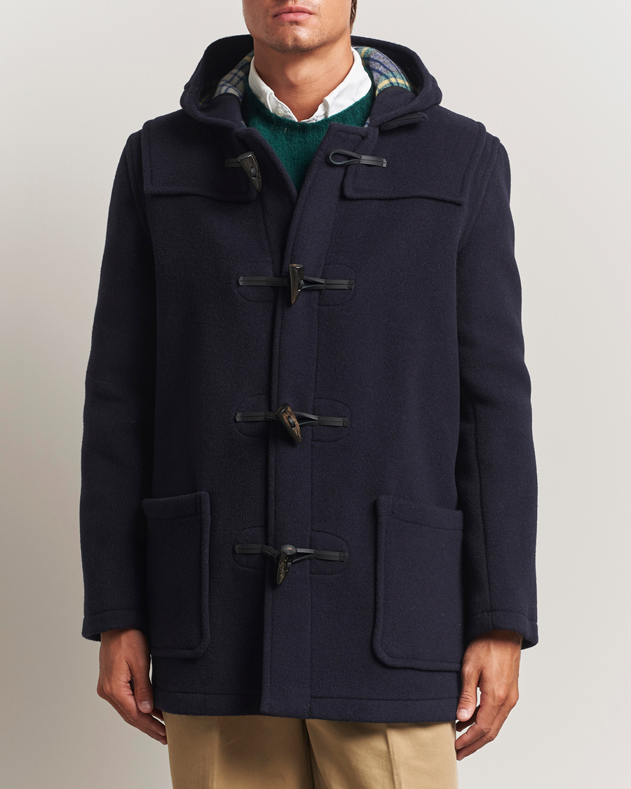 ジャケット・アウター Polo Ralph Lauren Navy Wool Duffle Coat Vintage Polo Ralph Lauren Men's Hooded Toggle Coat, Sz Large, Navy