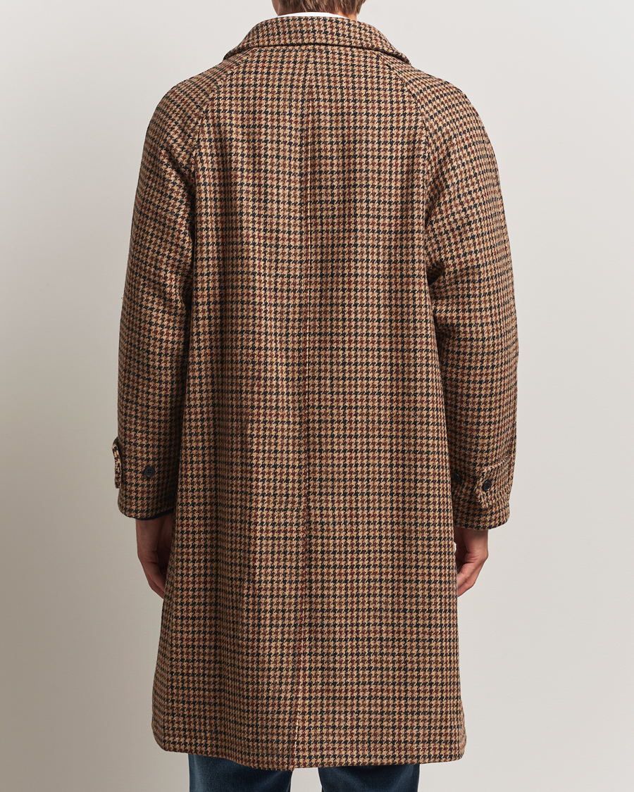 Men | Coats & Jackets | Gloverall | Harris Tweed Mac Coat Brown