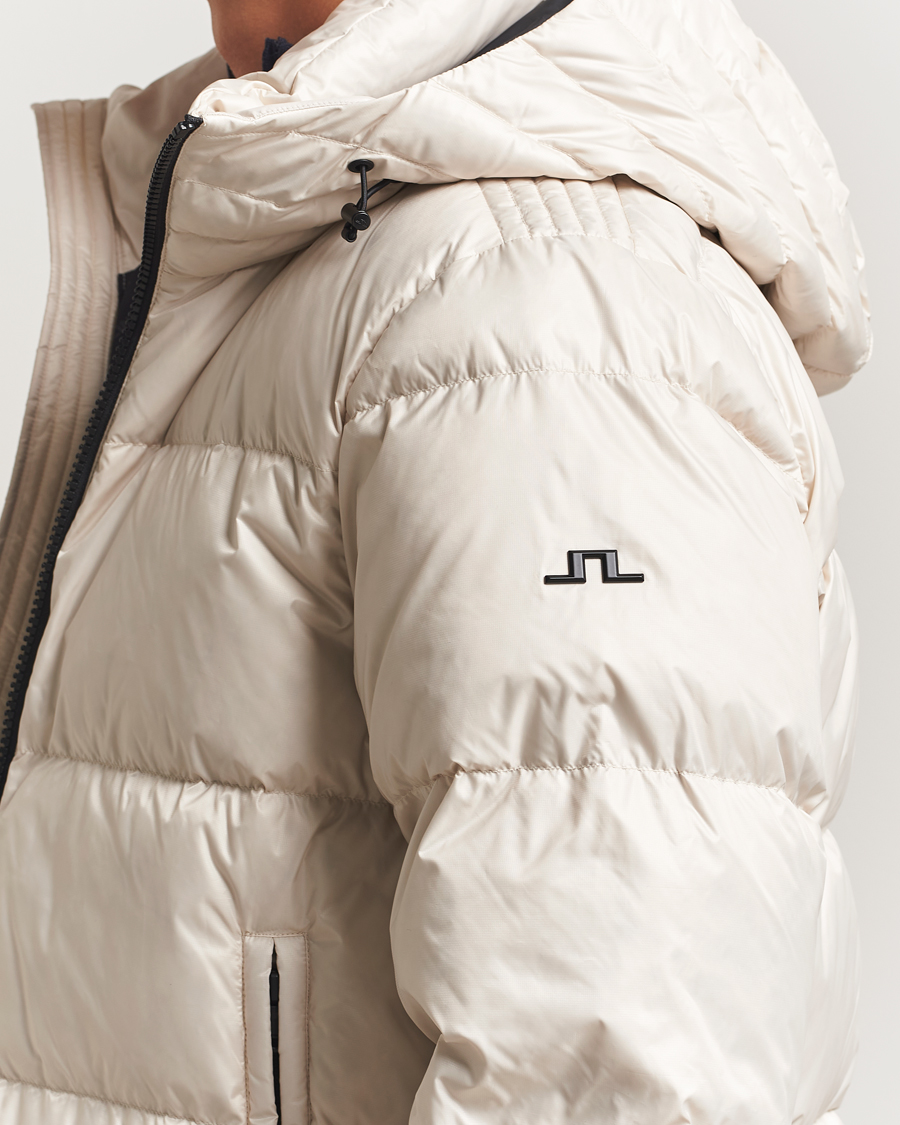 Men | Coats & Jackets | J.Lindeberg | Daryl Down Hooded Jacket Moonbeam