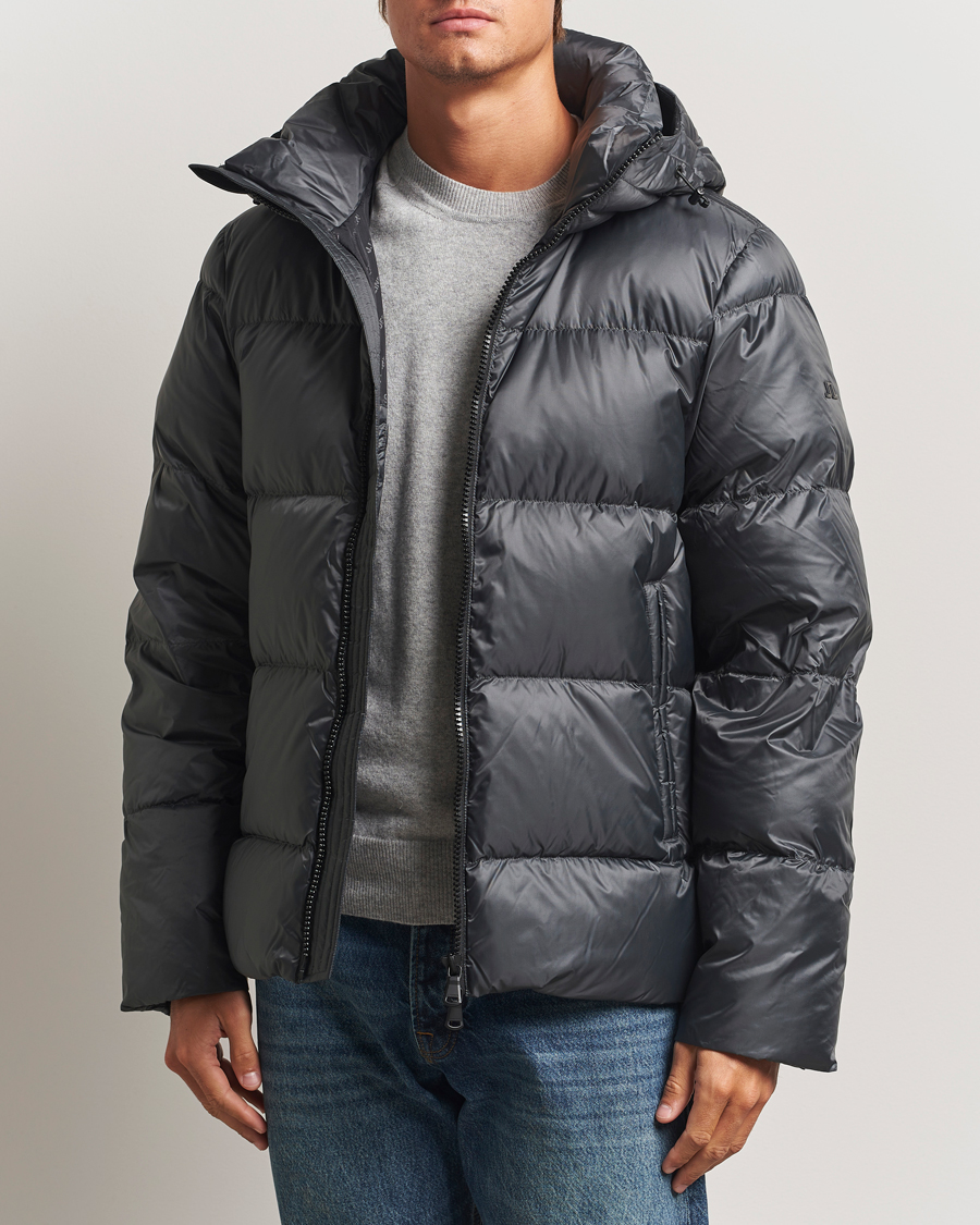 J.Lindeberg Daryl Down Hooded Jacket Asphalt at CareOfCarl.com