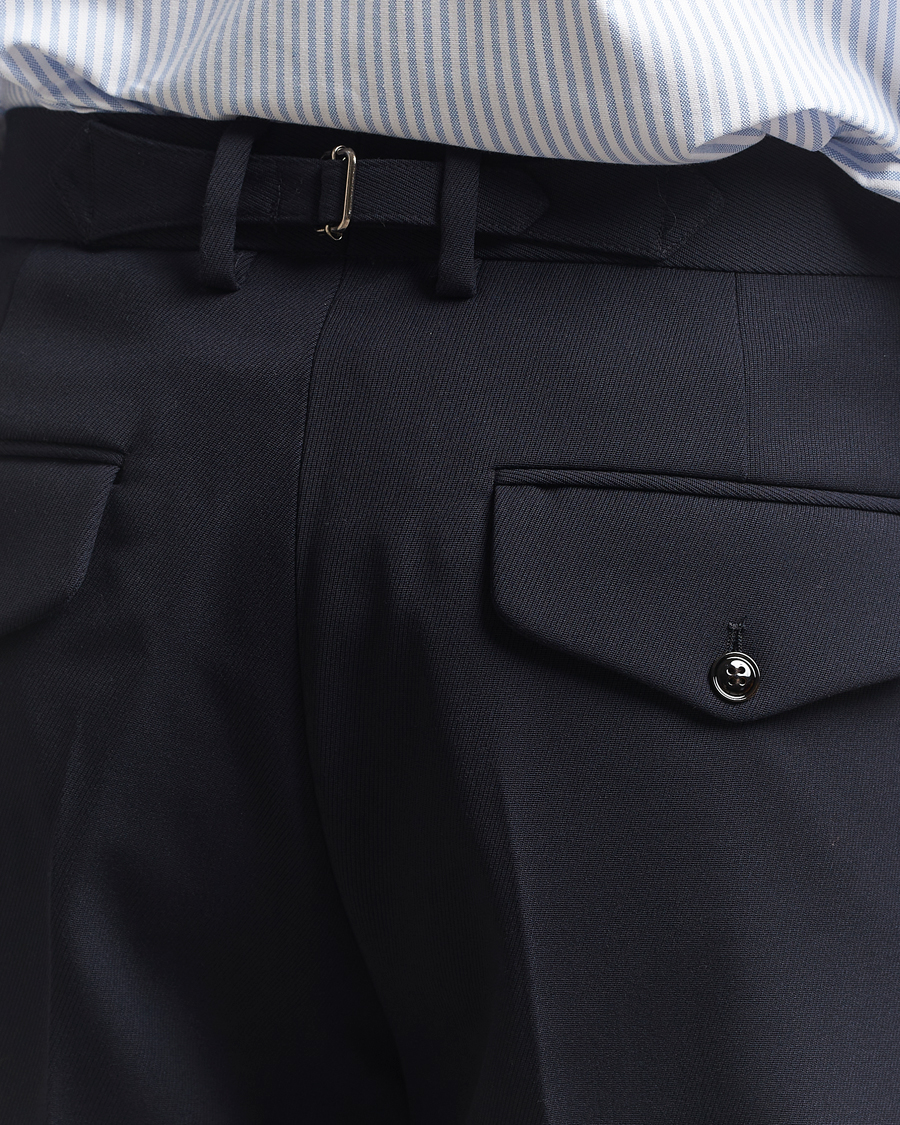 Men | Trousers | NN07 | Justin Double Pleated Suit Trousers Deep Navy