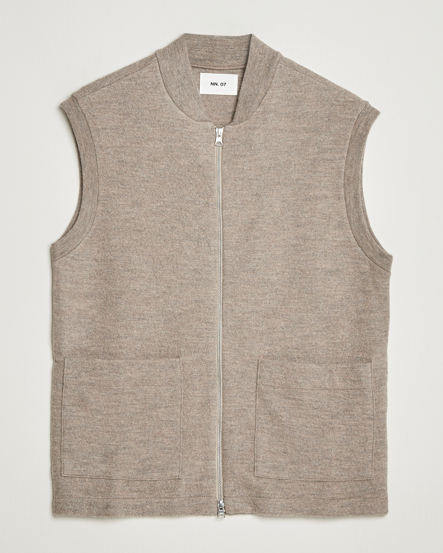 na.e Standard Wool Vest ベージュ na.e Standard Wool Vest ベージュ STYLISH VEST WITH WOOL BLEND