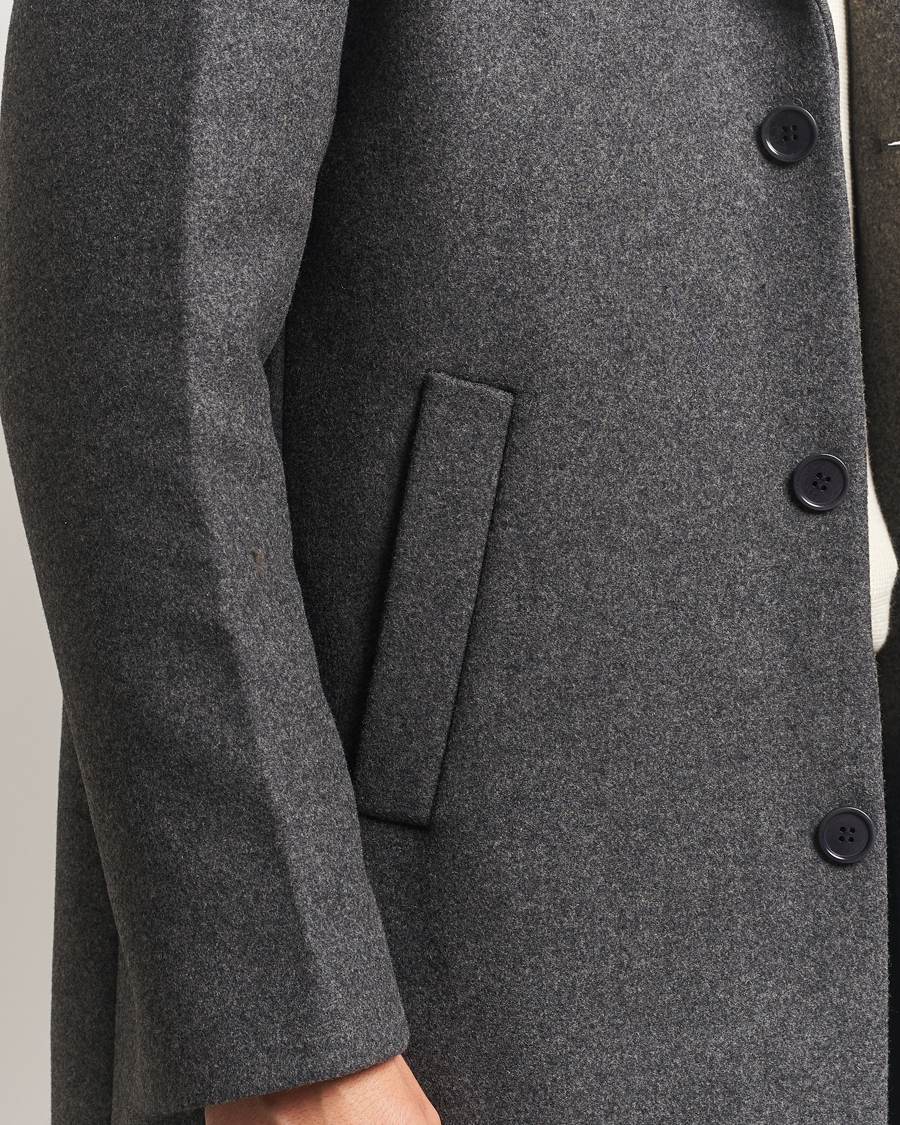 Men | Coats & Jackets | NN07 | Austin Wool Coat Grey Melange